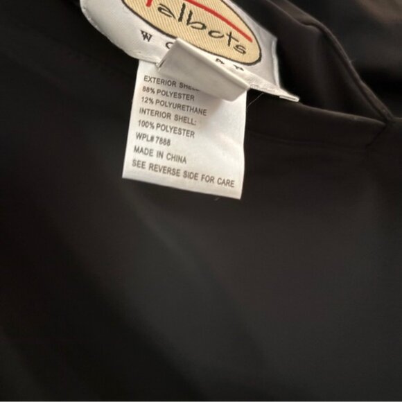 Talbots Reversible Black Snow Leopard Animal Print Trench Coat Plus Size 1X - Picture 6 of 13